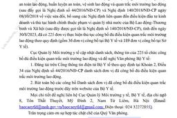 CV số 507 MT-LĐ ngày 31.8.2023 vv Tổ chức công bố đủ điều kiện thực hiện QTMTLĐ
