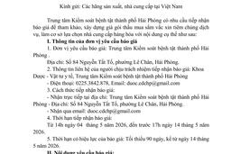 976 Báo giá vắc xin tiêm chủng dịch vụ