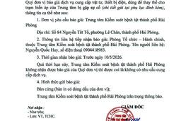 1030 Thư mời báo giá