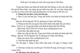 654 Thư mời báo giá vắc xin tiêm chủng dịch vụ