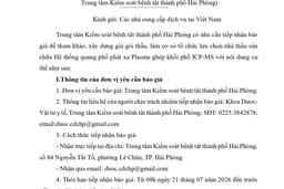 1730 Thư mời báo giá sửa chữa Hệ thống qunag phổ phát xạ Plasma ghép khối phổ ICP-MS